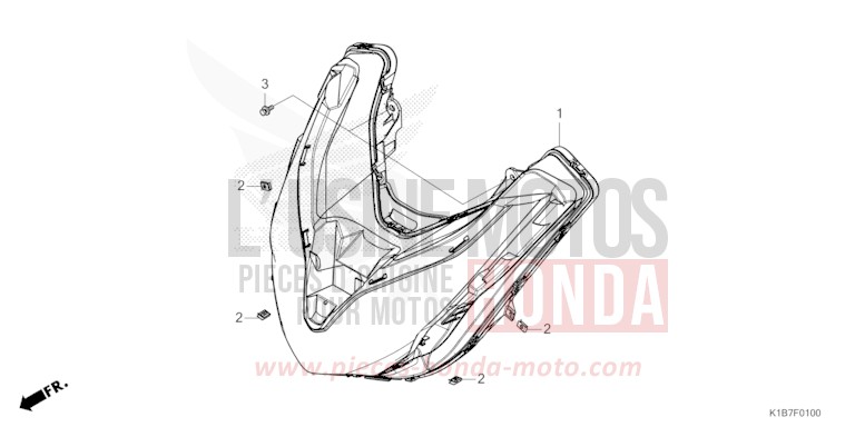 SCHEINWERFER von Forza 350 MAT PEARL PACIFIC BLUE (PB397) von 2021